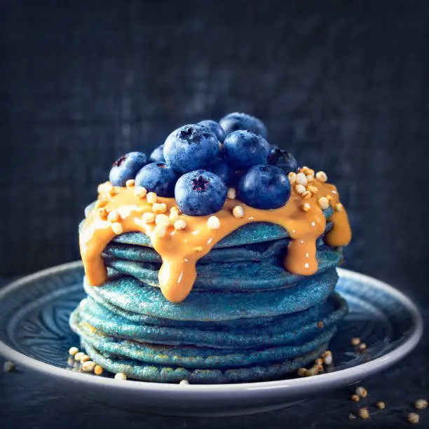 blue pancakes