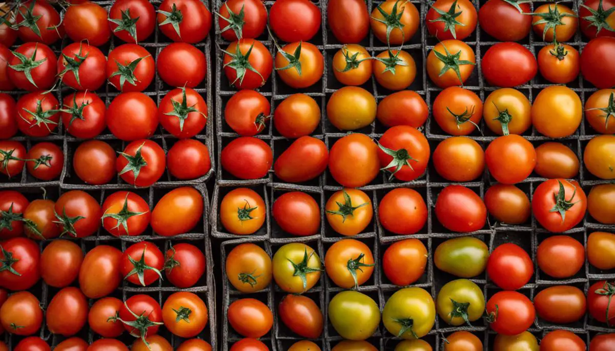 Image of various tomatoes used for fresh salsa preparation