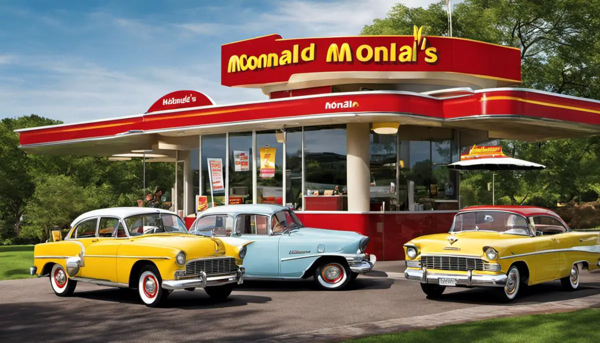 Image depicting the evolution of McDonald's breakfast service over the years.